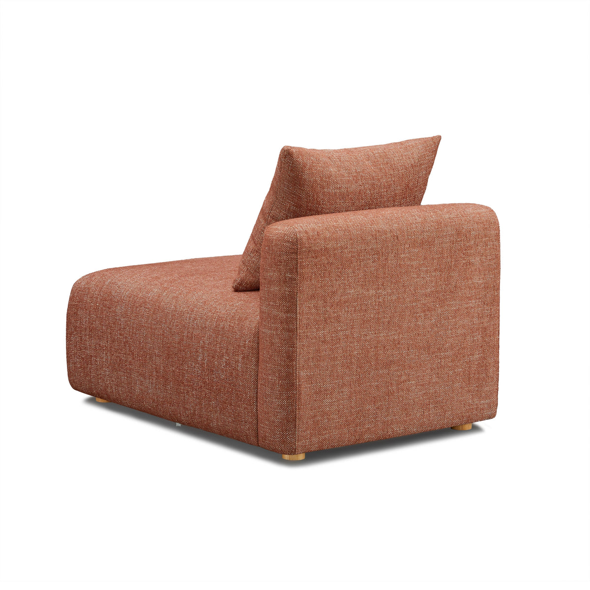 Hangover Sedona Red Textured Fabric Modular Armless Chair