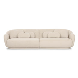 Misty Cream Boucle Modular 4-Seater Sofa