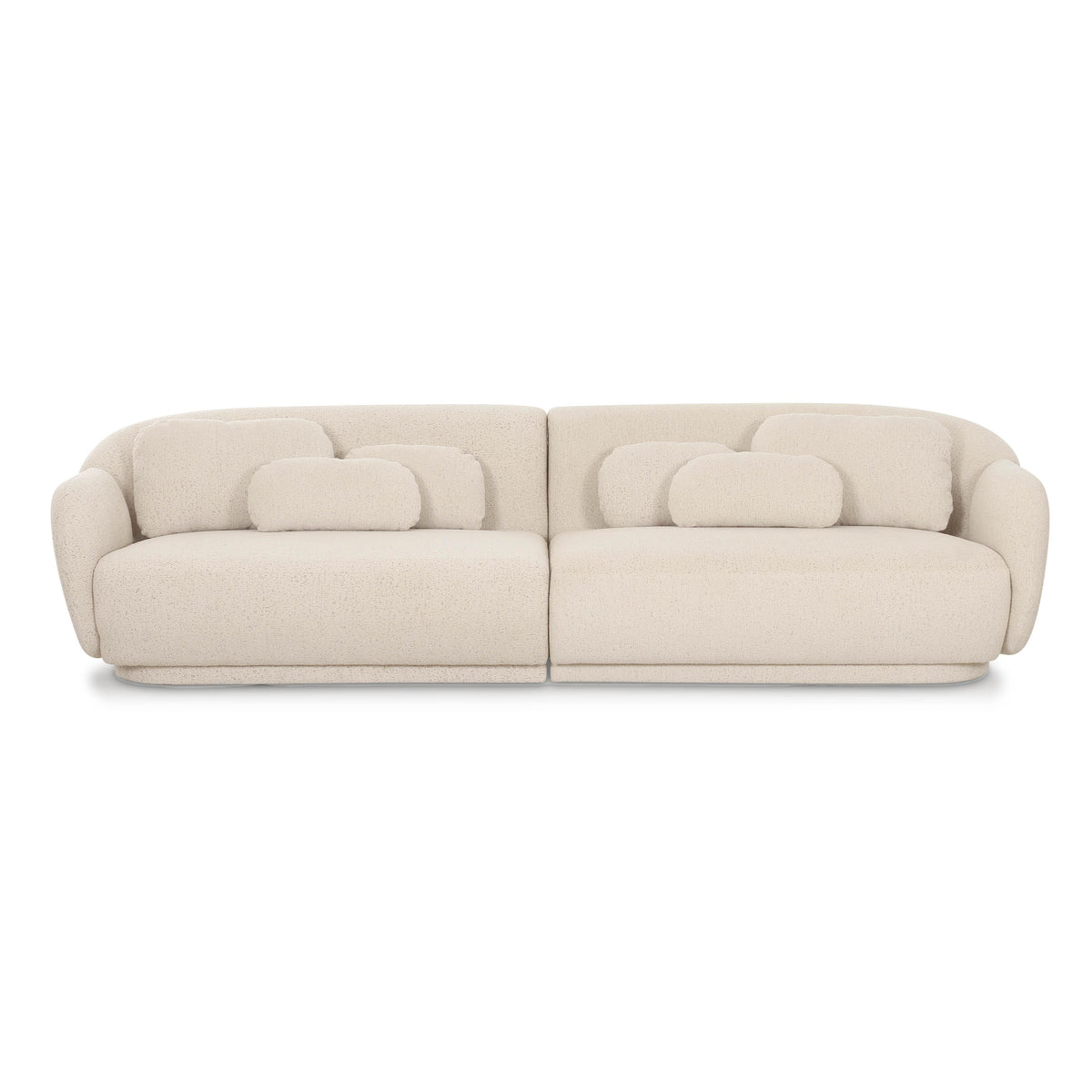 Misty Cream Boucle Modular 4-Seater Sofa