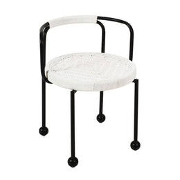 Pansy Cream Outdoor Dining Chair