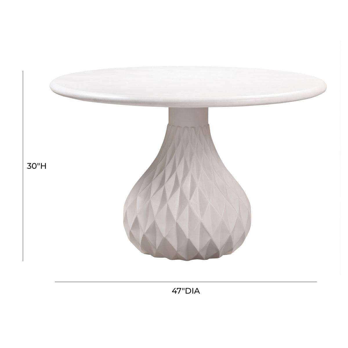 Tulum Ivory Concrete Dining Table