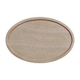 Eclipse Textured Faux Travertine Indoor / Outdoor Side Table