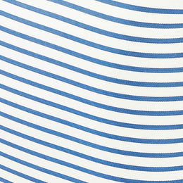 Saint Tropez Pearl and Blue Striped Stuffed Outdoor Armchair