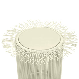 Rafa Cream Outdoor Side Table