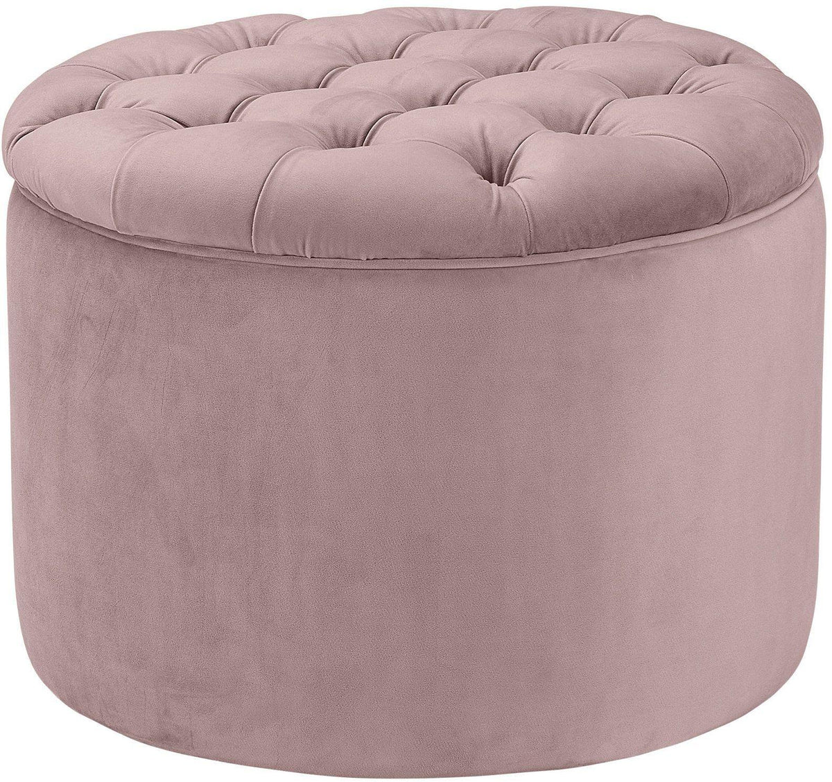 Queen Mauve Velvet Storage Ottoman