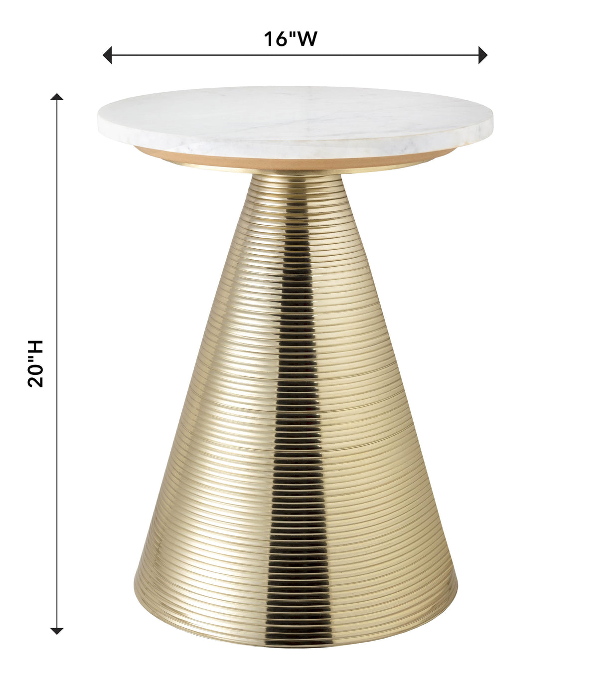 Tempo Marble Side Table - UK