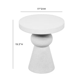 Lupita White Side Table - UK