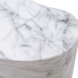 Slab Marble Tall Side Table - UK