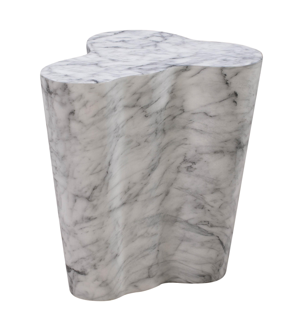 Slab Marble Short Side Table - UK