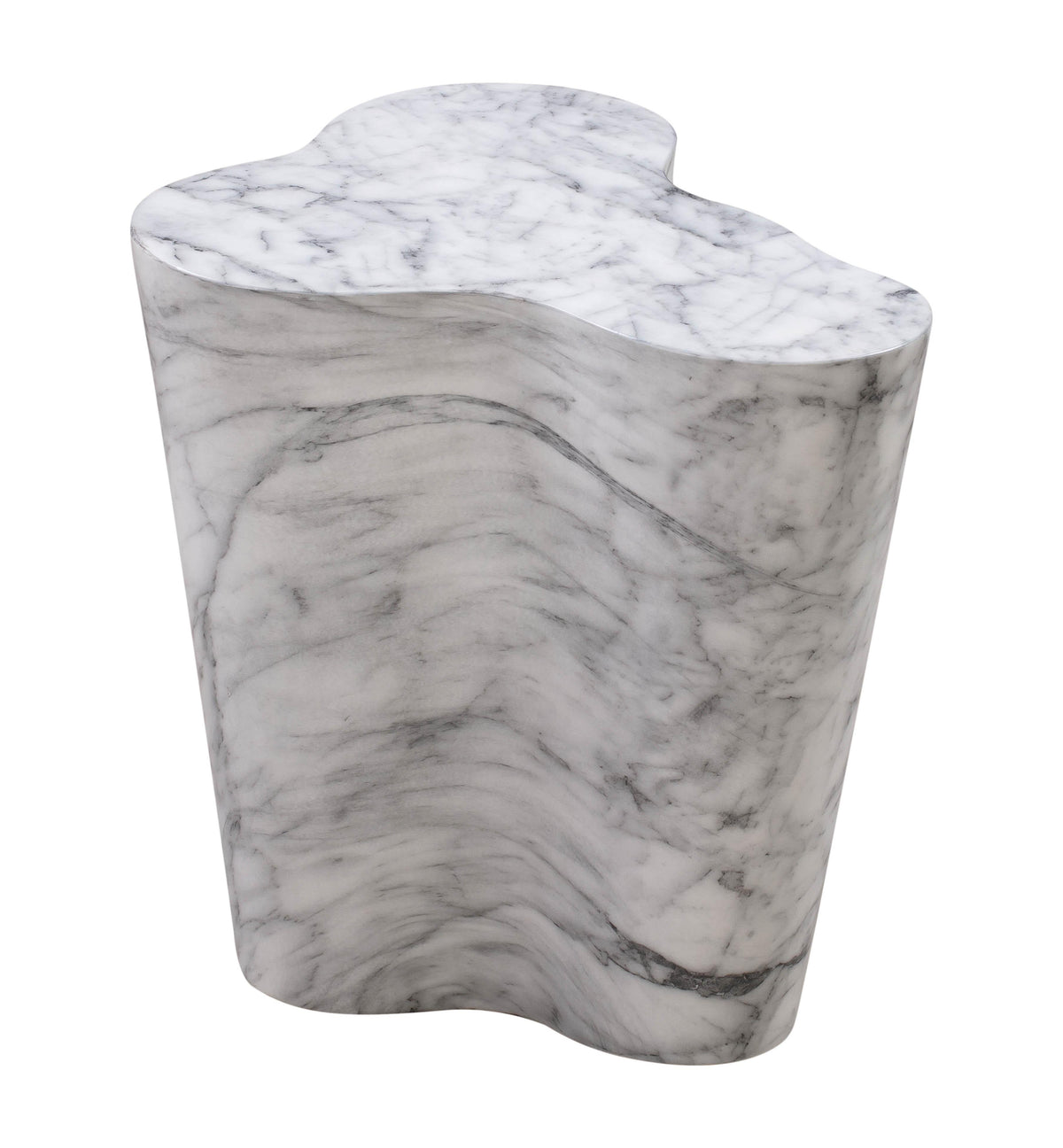 Slab Marble Short Side Table - UK