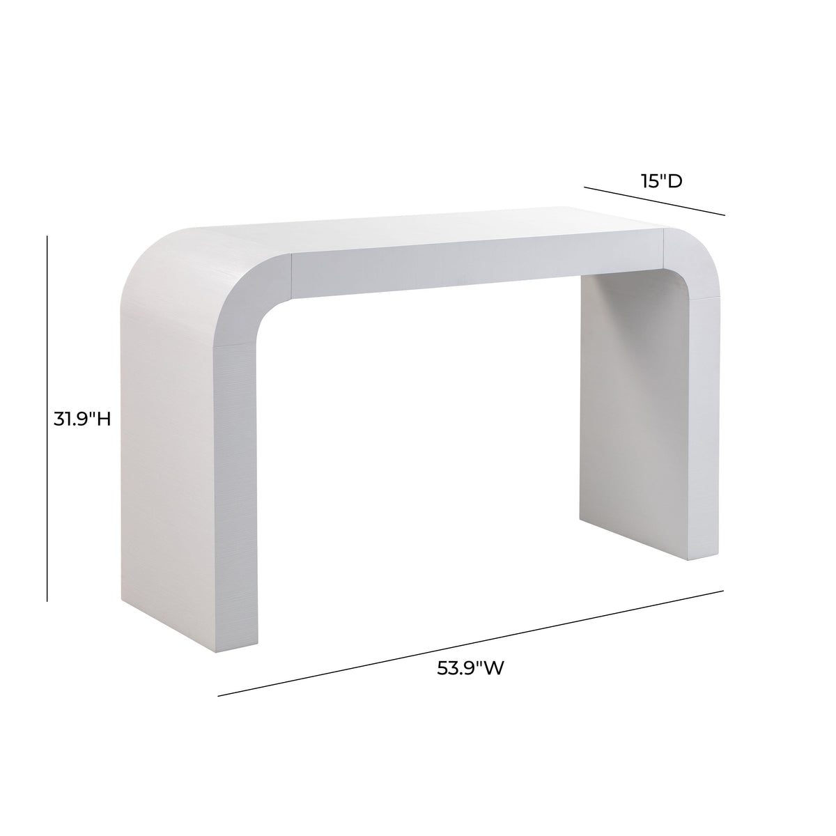 Hump White Console Table - UK