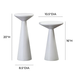 Gianna Concrete Accent Tables - Set of 2 - UK