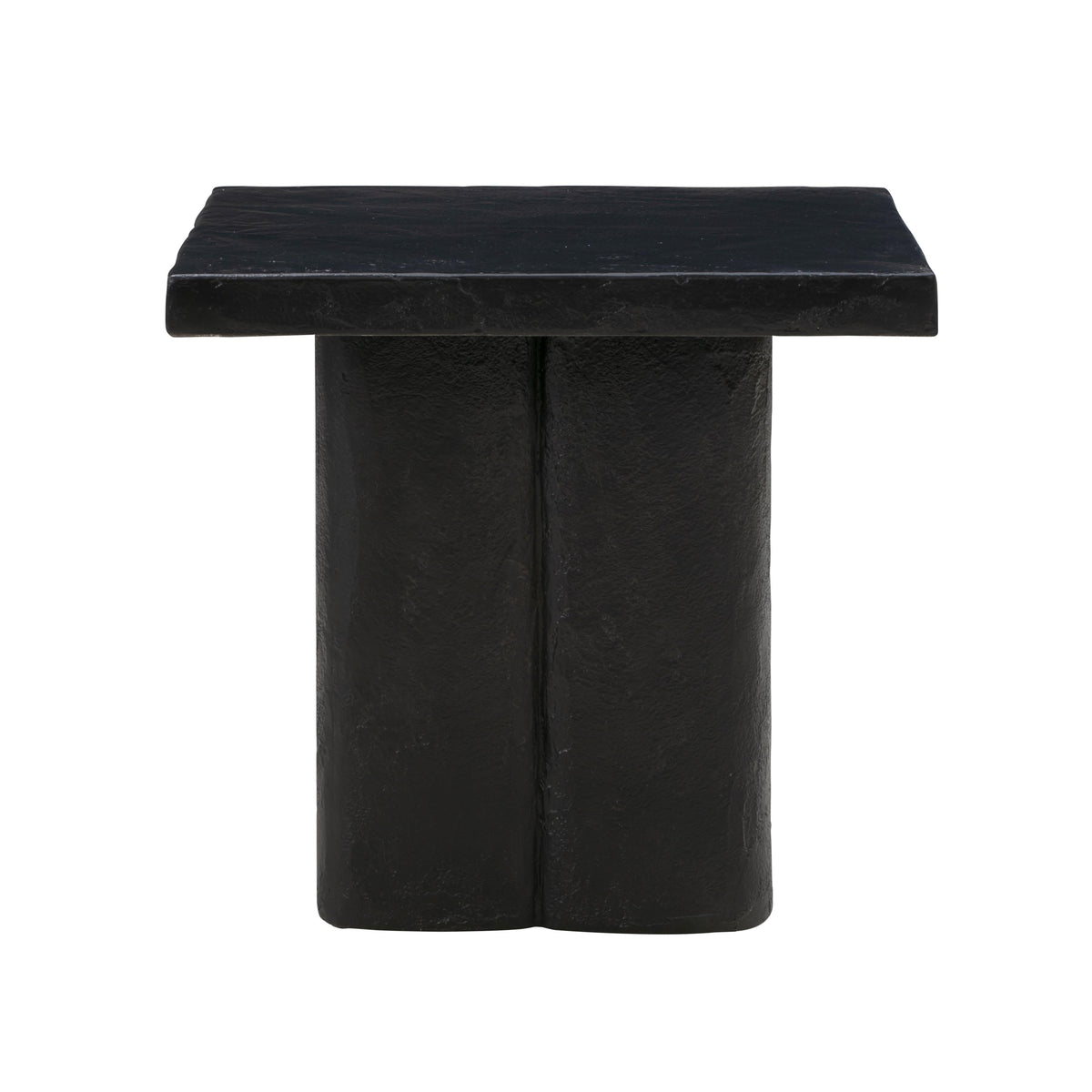 Kayla Black Concrete Side Table - UK