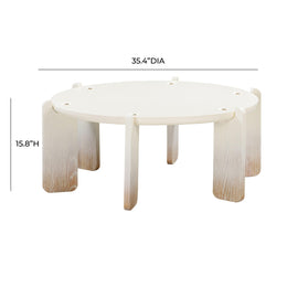 Gloria Cream Oak Coffee Table