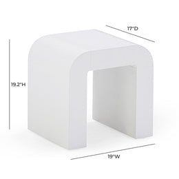 Hump White Side Table