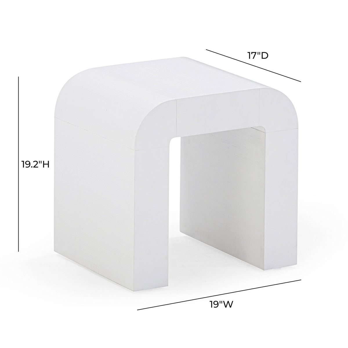 Hump White Side Table