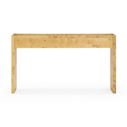 Brandyss Natural Burl Console Table