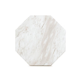 Esme Faux Marble Round Side Table