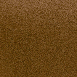 Mara Cinnamon Brown Vegan Shearling Ottoman