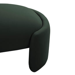 Toledo Forest Green Velvet Bench