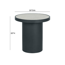 Nautilus Antique Silver Mirrored Side Table - UK