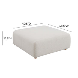 Hangover Cream Boucle Ottoman