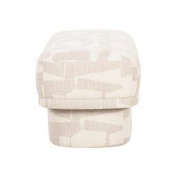 Lena Cream Jacquard Bench