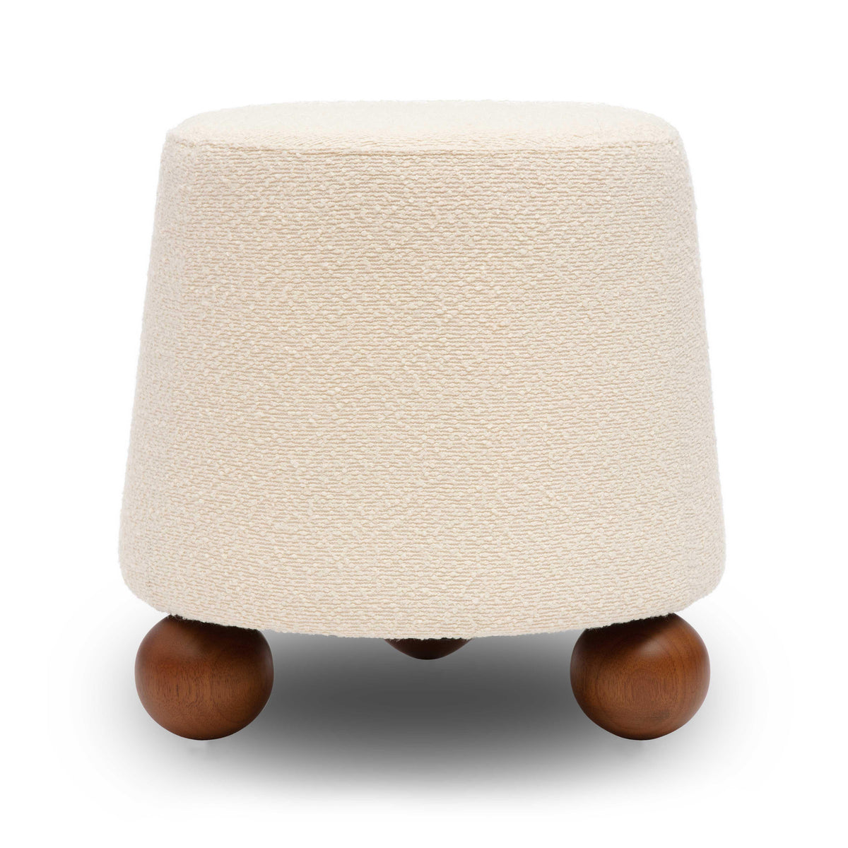 Jaine Cream Boucle Stool