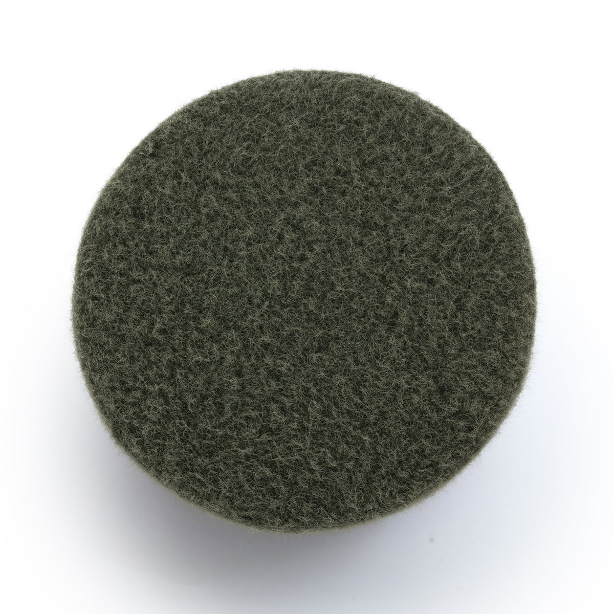 Jaine Forest Green Loose Mohair Ottoman