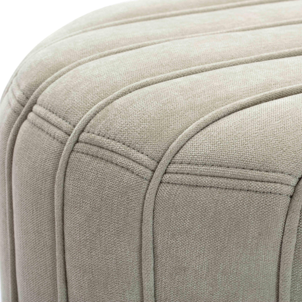 Pouch Mint Green Chenille Ottoman