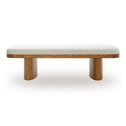 Ollie White Performance Boucle Large Bench