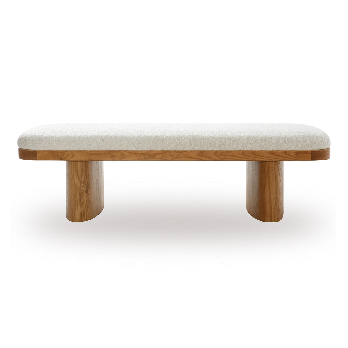 Ollie White Performance Boucle Large Bench