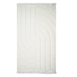 Loop White 5' x 8' Area Rug