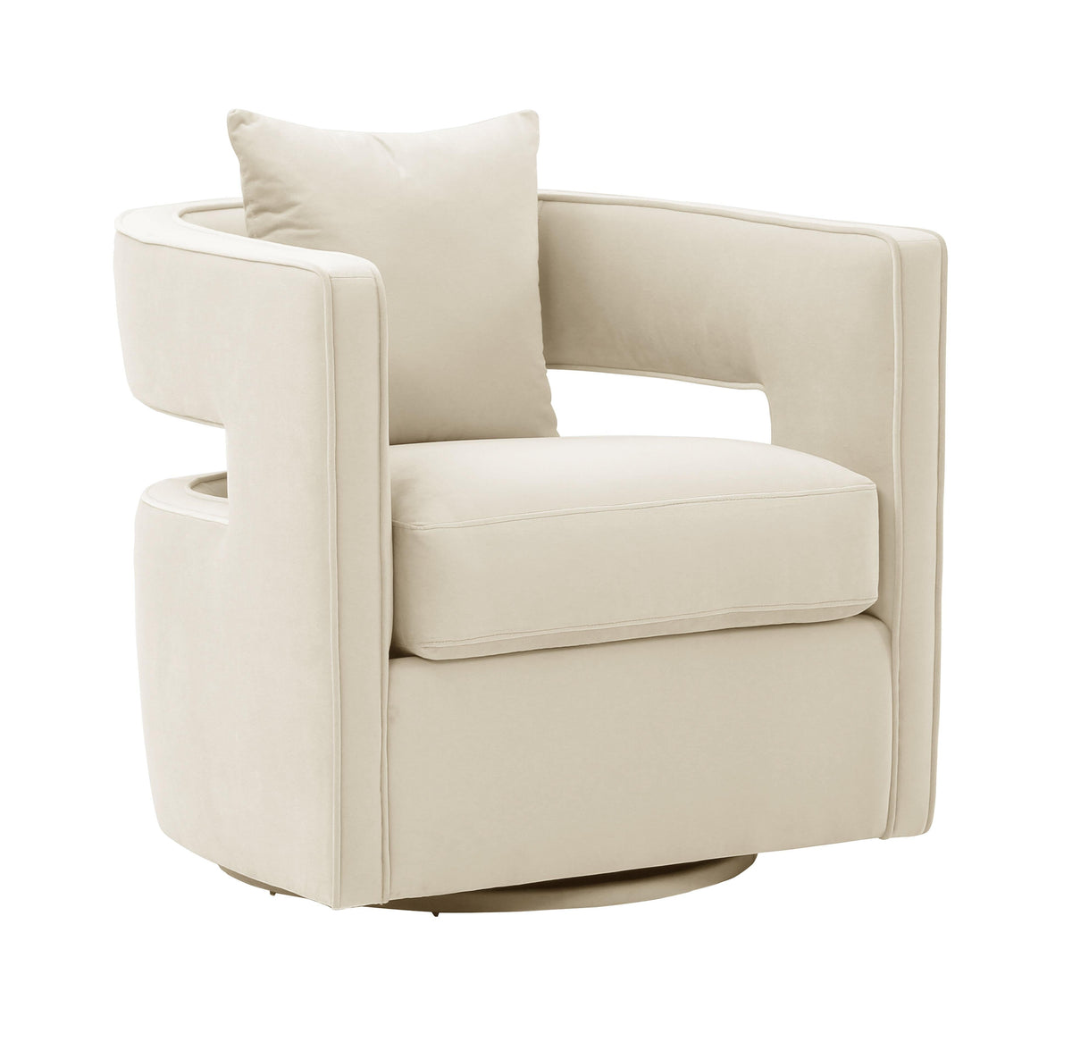 Kennedy Cream Swivel Chair - UK