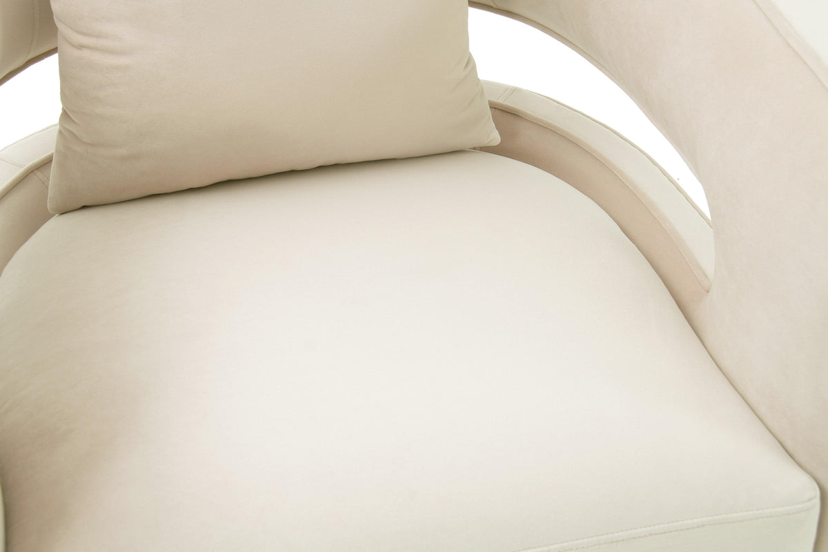 Kennedy Cream Swivel Chair - UK
