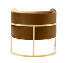 Magnolia Cognac Velvet Chair - UK