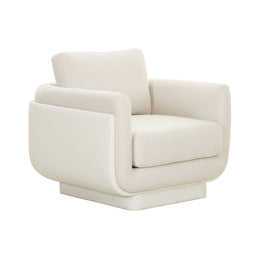 Rhonnie Cream Monotone Armchair - UK