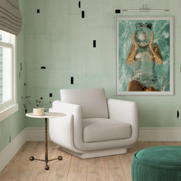 Rhonnie Cream Monotone Armchair - UK