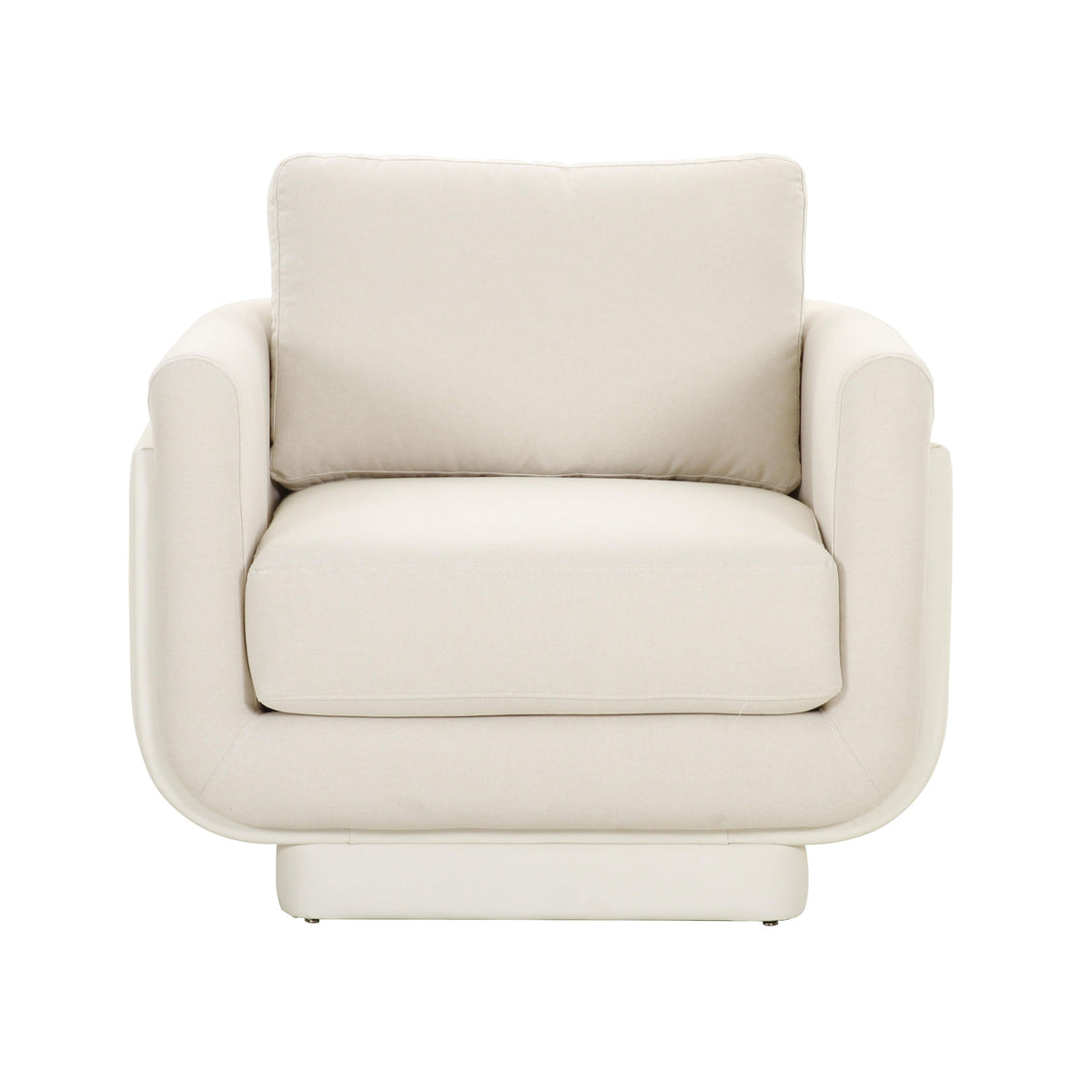 Rhonnie Cream Monotone Armchair - UK