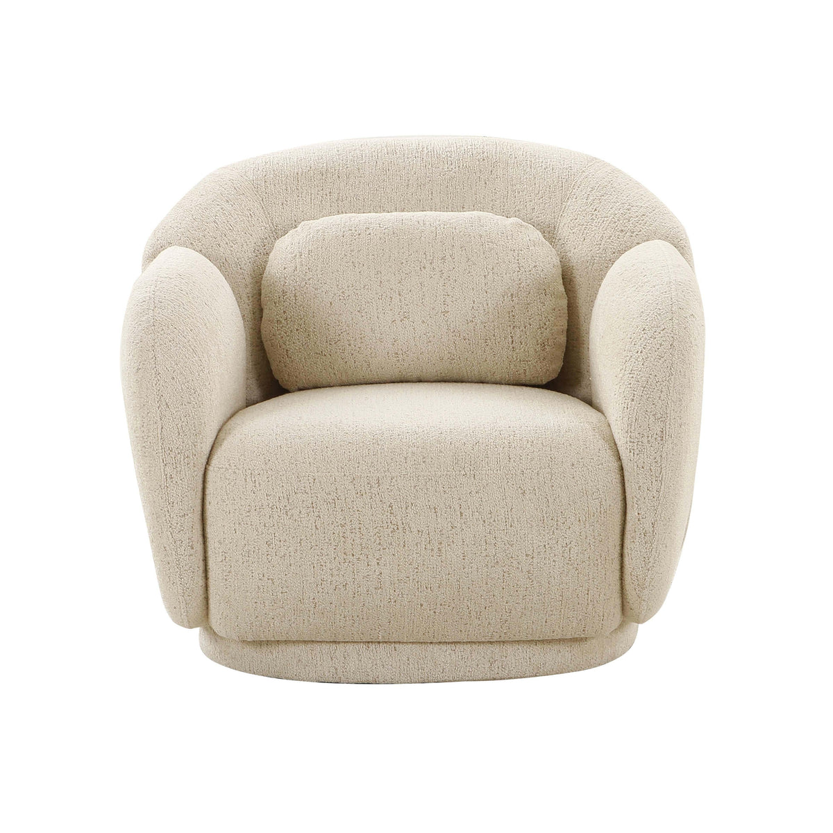 Misty Cream Boucle Accent Chair - UK