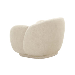 Misty Cream Boucle Accent Chair - UK