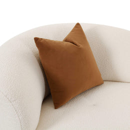Fickle Cream Boucle Swivel Chair - UK