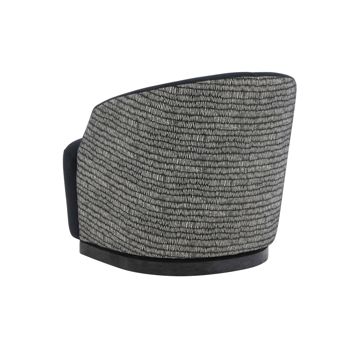 Reese Black Velvet Swivel Chair - UK