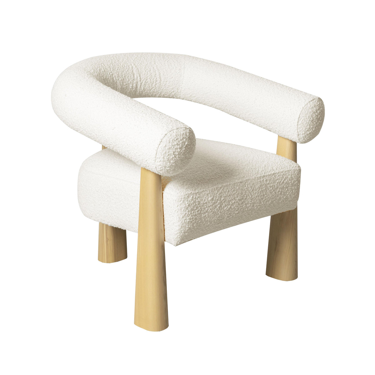 Spara Cream Performance Boucle Accent Chair