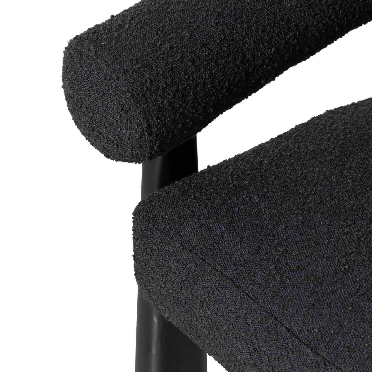 Spara Black Boucle Accent Chair - UK