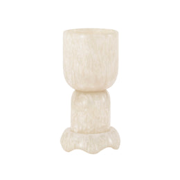 Platform Tan Swirl Resin Kiddush Cup
