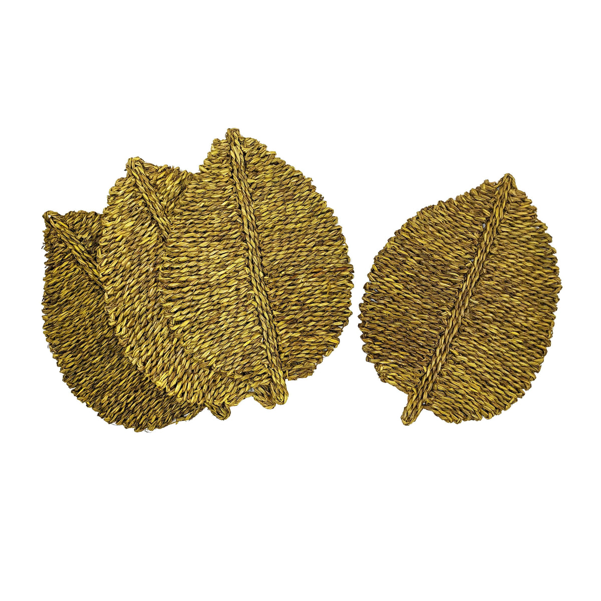 Leaf Yellow Seagrass Placemat - Set of 4