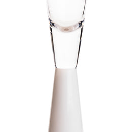 Flute White Champagne Glasses - Set of 4