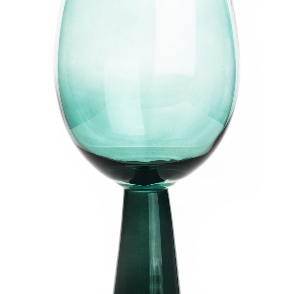 Rose Green Wine Glasses - Set of 4