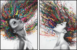 Rainbow Hair (Set 2) Curated Canvas